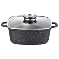 Каструля Gusto квадратна покриття Marble 3,5 л (GT-2504-22)