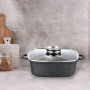 Каструля Gusto квадратна покриття Marble 3,5 л (GT-2504-22)