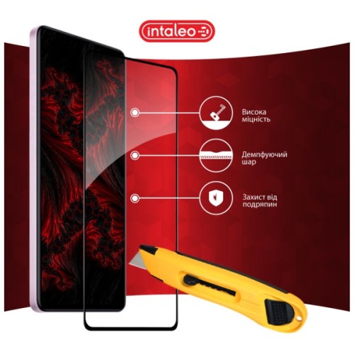 Скло захисне Intaleo Full Glue Xiaomi Redmi Note 12 Pro/12 Pro Plus Black (1283126549427)