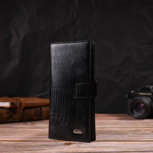 Гаманець Canpellini З натуральної шкіри Чорний (21913)