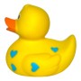 Іграшка для ванної Funny Ducks Качка Жовта у блакитних сердечках (0905)