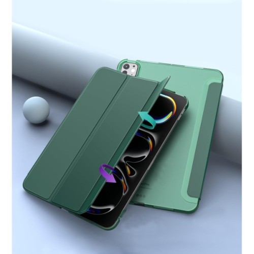 Чохол до планшета BeCover Tri Fold Hard Apple iPad Pro 11" M5 2025 Dark Green (715996)