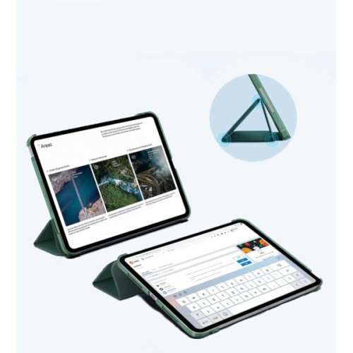 Чохол до планшета BeCover Tri Fold Hard Apple iPad Pro 11" M5 2025 Dark Green (715996)