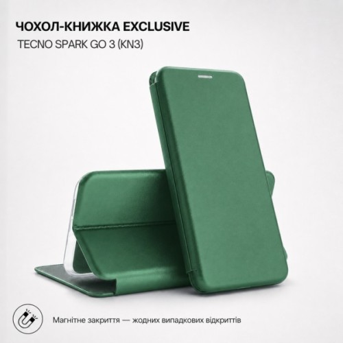 Чохол до мобільного телефона BeCover Exclusive Tecno Spark Go 3 (KN3) Dark Green (716175)