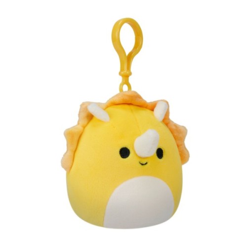 М'яка іграшка Squishmallows на кліпсі – Трицератопс 9 см (SQCP00216)