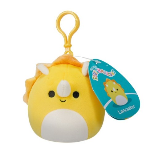 М'яка іграшка Squishmallows на кліпсі – Трицератопс 9 см (SQCP00216)
