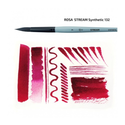 Пензлик для малювання Rosa Синтетика кругла, STREAM 132, № 0 (4823098517306)