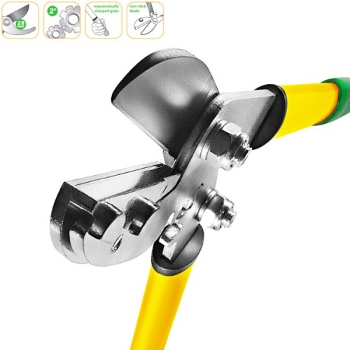 Секатор Gruntek Grizzly із зубчастою передачею 470 мм (295203470)