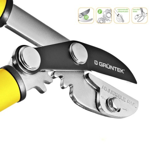 Секатор Gruntek Grizzly із зубчастою передачею 470 мм (295203470)