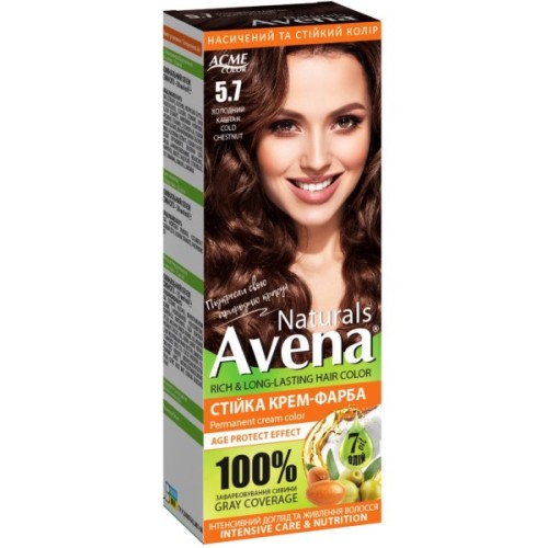 Фарба для волосся Acme Color Avena Naturals Стійка 5.7 - Cold Chestnut (4823115503169)