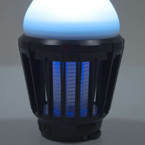 Ліхтар Bo-Camp + знищувач комах Atom WP Rechargable 180 Lumen Black (5818804) (DAS303870)
