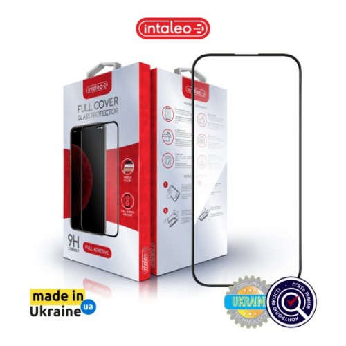 Скло захисне Intaleo Full Glue ESD Apple iPhone 16 Black (1283126594700)