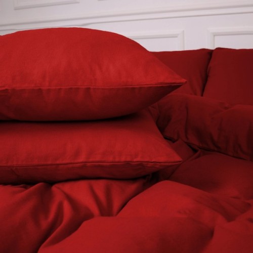 Постільна білизна MirSon 009 Red Фланель 2 x 160 x 220 Сімейний Євро (2200009651670)