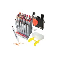 Художній маркер Arrtx Спиртові Oros ASM-03RD 24 кольори, червоні відтінки (LC302536)