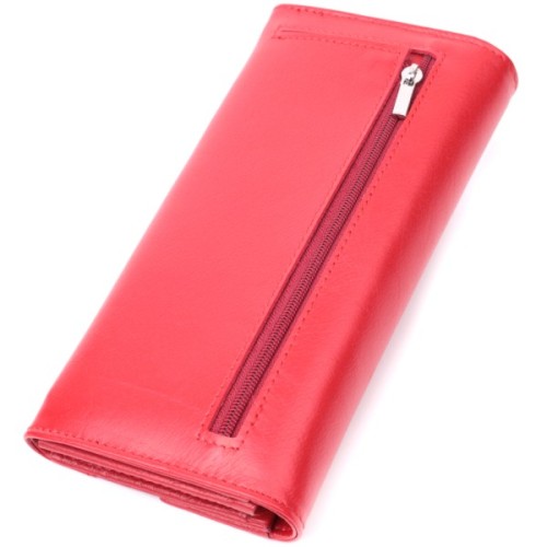 Гаманець ST Leather З натуральної шкіри Червоний (22545)