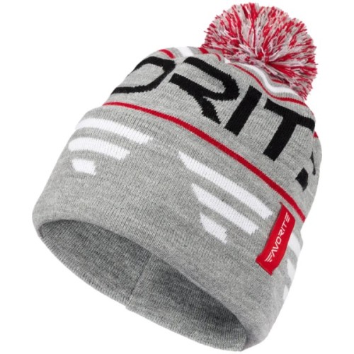 Шапка Favorite Pompon Hat 56 Gray Black Logo (1693.08.86)