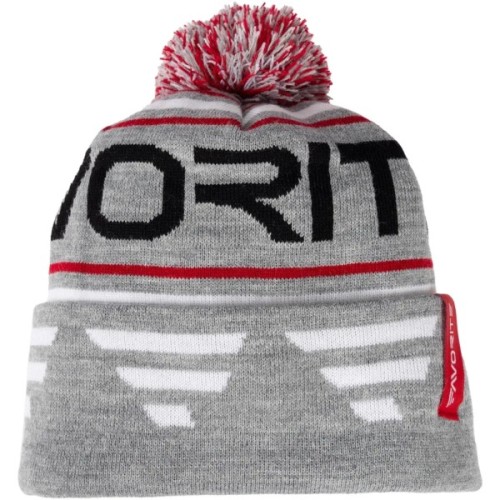 Шапка Favorite Pompon Hat 56 Gray Black Logo (1693.08.86)