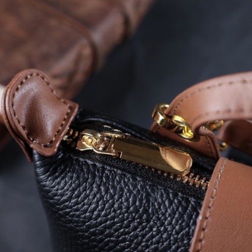 Сумка Vintage З натуральної шкіри Чорна (22252)