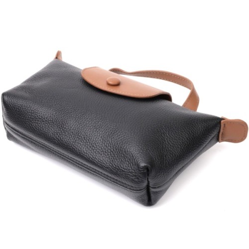 Сумка Vintage З натуральної шкіри Чорна (22252)