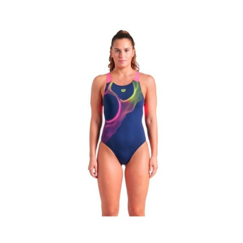 Купальник Arena Ripples Swimsuit V Back B 009021-780 синій 40 (3468337506096)