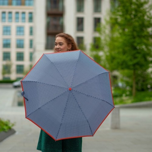 Парасоля Fulton L354-041154 Minilite-2 Houndstooth Red Border (L354-041154)