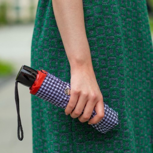 Парасоля Fulton L354-041154 Minilite-2 Houndstooth Red Border (L354-041154)