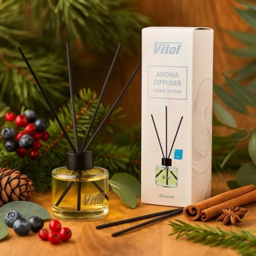 Ароматизатор для автомобіля VITOL Home Sticks Merry Kidsman 130 мл (VHS04)