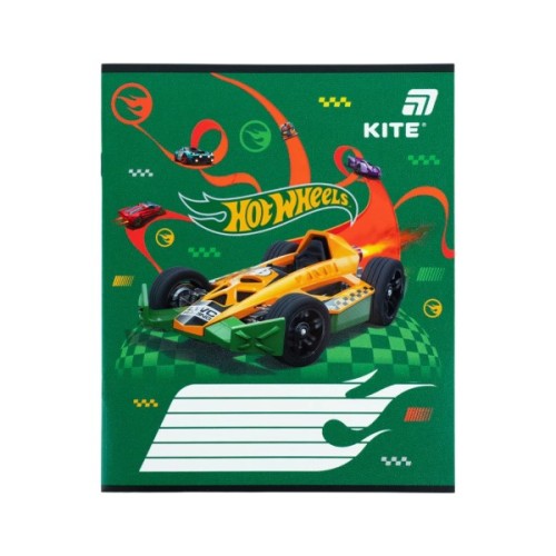 Зошит Kite Hot Wheels, 12 аркушів, коса лінія (HW26-235)