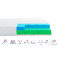 Матрац Highfoam Noble Argentum Moon, ортопедичний, двосторонній 80х200 см (4820001319064)