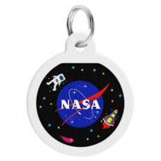 Адресник для тварин WAUDOG Smart ID з QR-паспортом "NASA", коло 25 мм (0625-0147)