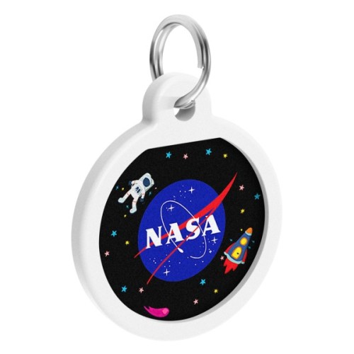 Адресник для тварин WAUDOG Smart ID з QR-паспортом "NASA", коло 25 мм (0625-0147)