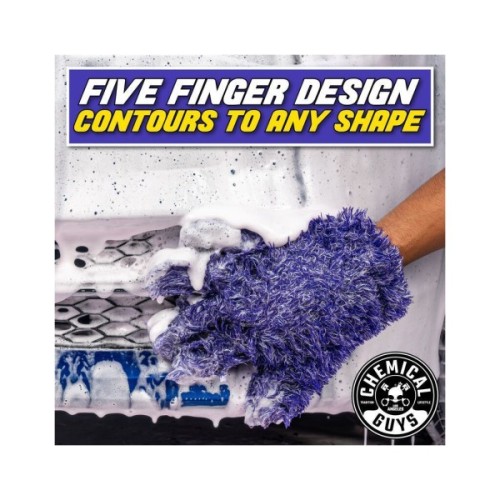 Автомобільна серветка Chemical Guys Purple 5-Finger Mitt (MIC511)