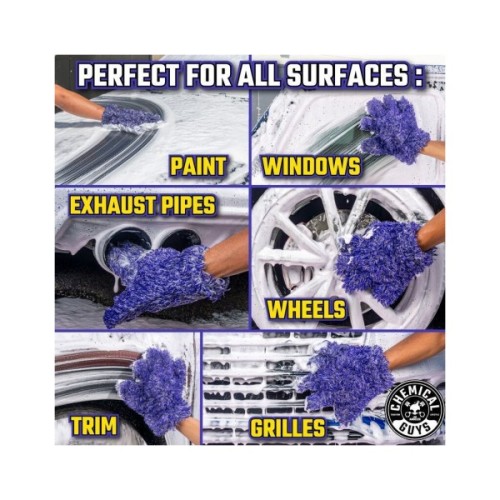 Автомобільна серветка Chemical Guys Purple 5-Finger Mitt (MIC511)