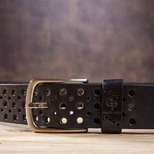 Ремінь Grande Pelle Джинсовий Коричневий (11133)