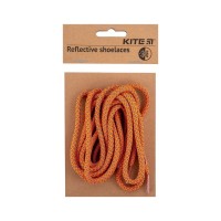 Шнурівки Kite 128 світловідбиваючі, помаранчеві (K23-128-2)
