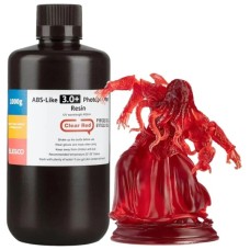 Фотополімерна смола ELEGOO Resin, ABS-like 3.0 plus 1кг, transparent red (50.103.0224)