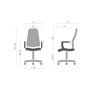 Офісне крісло Аклас Ронін CH TILT Сірий (Wax PU 425 сірий) (00144289)