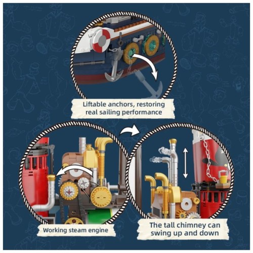 Конструктор Pantasy Popeye Пароплав у пошуках скарбів (86402)