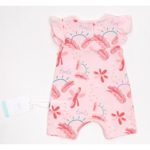 Боді дитяче Tongs пісочник з квіточками (4743-56G-peach)