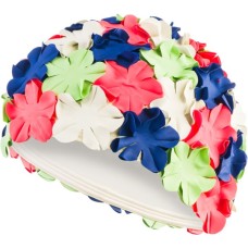 Шапка для плавання Aqua Speed Bloom 5704 105-02 білий, зелений, рожевий, синій Жін OSFM (5908217657046)