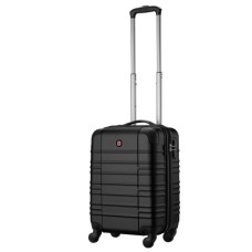 Валіза Wenger Amplar, мала, пластик, 4 колеса, чорна (653143)
