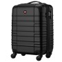 Валіза Wenger Amplar, мала, пластик, 4 колеса, чорна (653143)
