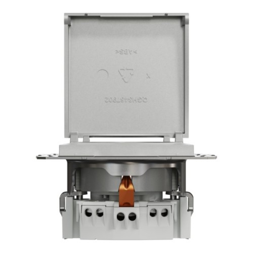 Розетка Schneider Electric ASFORA з кришкою, алюміній (EPH3100161)