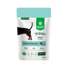 Вологий корм для собак Nature's Protection Prime Weight Control Adult Dogs Chicken and White Fish 85 г (NPPR47924)