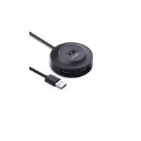 Концентратор Ugreen 4-port 1m USB 2.0 CR106 black (20277)