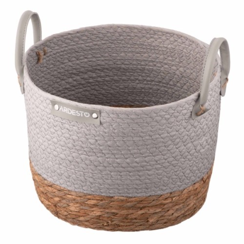 Кошик для зберігання Ardesto Minimalism Паперовий шпагат Сірий 12 л (ARHC2507RG)