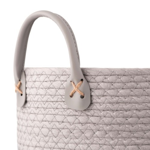 Кошик для зберігання Ardesto Minimalism Паперовий шпагат Сірий 12 л (ARHC2507RG)