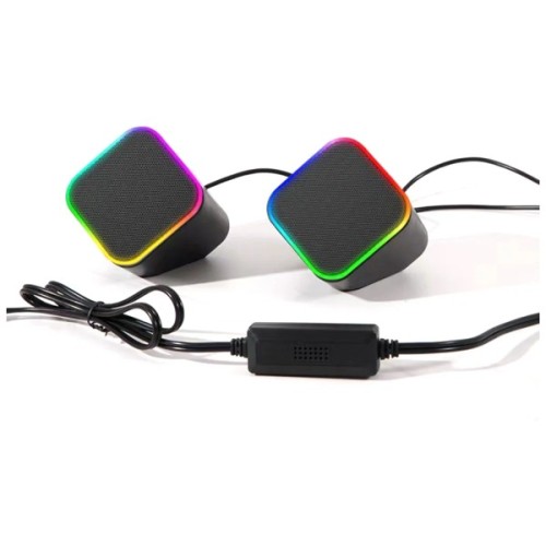 Акустична система ColorWay Cubix 2.0 RGB USB Black (CW-SPU05BK)
