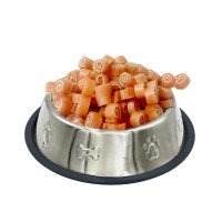 Ласощі для собак Lucky Star Міні-роли з м'яким м'ясом курки та тріски 1-2 см 85 г (4820111434176)