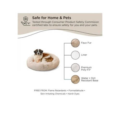 Лежак для тварин Best Friends бежева елегантність 91х91 см (0819115013177)